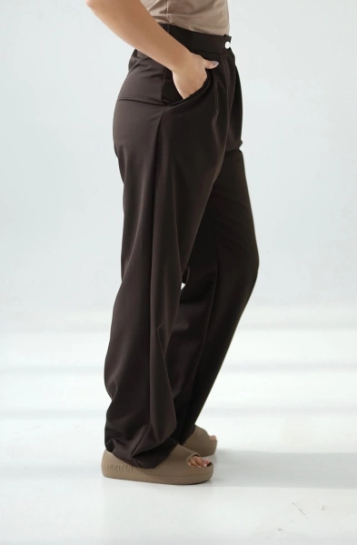 Wide leg CHOCOLATE